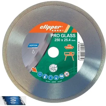 Řezný kotouč 230x25,4 mm diamantový kotouč na sklo a glazovanou keramiku CLIPPER PRO GLASS