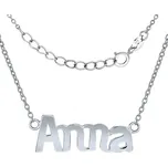 Stříbrný řetízek se jménem Anna JJJC1809