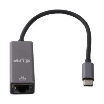 Datový kabel LMP USB-C / Thunderbolt 3 na Gigabit Ethernet RJ-45 UTP síťový adaptér pro Apple MacBook Retina s USB-C vesmírně šedý