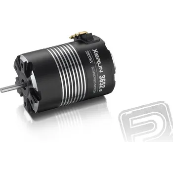 XERUN 3652 SD, 3800Kv - G2 - černý - včetně 23 zubů/48DP pastorku