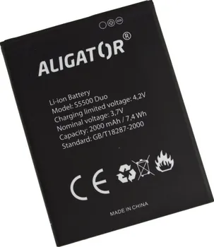 Baterie pro mobilní telefon Aligator AS5500BAL 2000mAh, Li-Ion baterie - neoriginální
