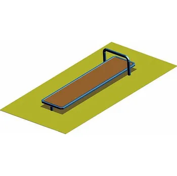 Posilovací lavice rovná, jednoduchá WK10c - břicho, Workoutový prvek