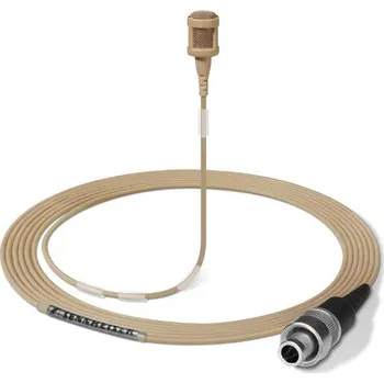 Mikrofon Sennheiser MKE1-4-3 Béžový (Nejmenší klopový mikrofon značky Sennheiser. Verze pro vysílače řady 2000/3000/5000, béžový)