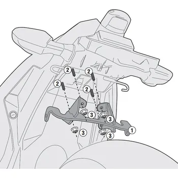 Zavazadlo na motocykl Kawasaki Ninja 300 (13-) kit pro samostatnou montáž bočních nosi
