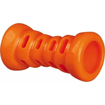 Hračka pro psa Soft Strong kost TPR termoplastová guma 9 cm oranžová