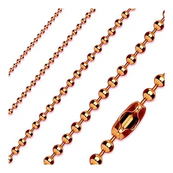 Šperk Šperky4U Kuličkový řetízek zlacený, tl. 2,4 mm - OPE1039-60