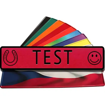 Jmenovka na stůl Jmenovka červená