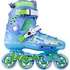 Kolečkové brusle Baud BD276 modré/zelené