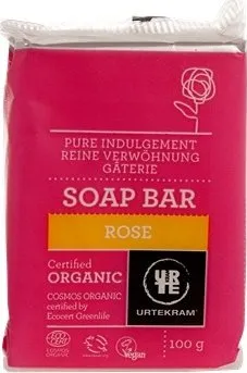 Mýdlo Urtekram tuhé mýdlo růžové 100 g