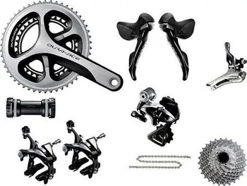 Sada komponentů pro jízdní kolo Shimano Dura-Ace 9000 53-39, 11-23, 172,5 mm