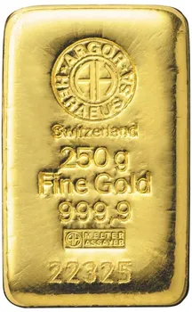 Argor Heraeus SA Švýcarsko Investiční zlatý slitek 250 g
