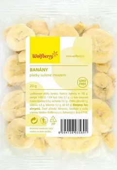 Sušené ovoce Wolfberry Banány sušené mrazem 20 g