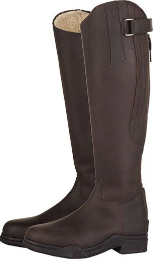 Bottes D'Équitation HKM Arctic - Mixte, Cuir, Doublure Chaude