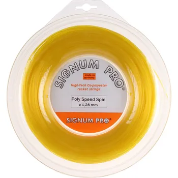 Struna na výplet tenisové rakety Signum Pro Poly Speed Spin žlutý 200 m, 1,33