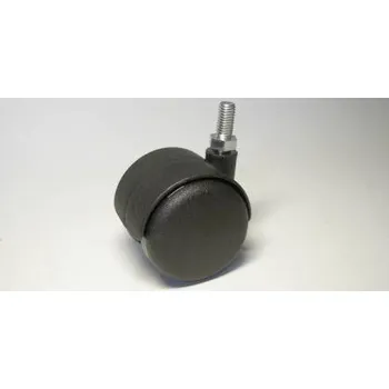 Nábytkové kolečko typu A + závit M8x16mm, celoplastové, průměr 50, černé