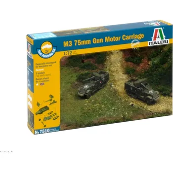 Plastikový model Italeri Fast Assembly military 7510 M3 75mm half track (1:72)