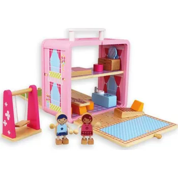 Panenka Andreu Toys Domeček pro panenky v kufříku