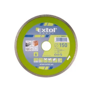Pilový kotouč EXTOL Diamantový řezný kotouč celoobvodový (108831, 108832, 108833, 108835), EXTOL 125 mm