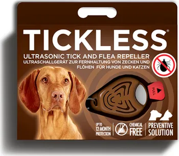 Antiparazitikum pro psa G21 Tickless Pet hnědý