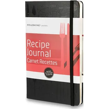 Zápisník Moleskine Passion Recipe Journal černý L