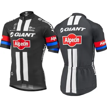 Giant Alpecin Replica Jersey white/black cyklistický dres Giant Alpecin Replica Jersey white/black