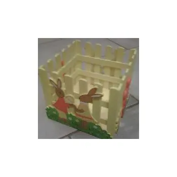 Velikonoční dekorace Ohrádka - jarní dřevěná dekorace