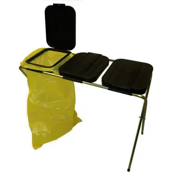 Odpadkový koš Stojan na tříděný odpad 3 x 120 litrů