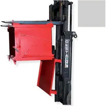 Odpadkový koš Kontejner s výklopným dnem, 570 litrů, pozink, plné stěny