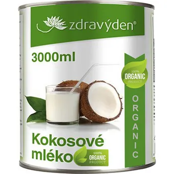 Rostlinné mléko Zdravý den Kokosové mléko bio 3000 ml
