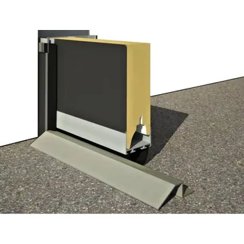 Garážová vrata ANTIMYŠ - nerezová lišta na podlahu - tvarovaný nerezový profil pod vrata proti myším, délka 2,5 m