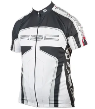 cyklistický dres Author Dres Men Sport bílý/černý