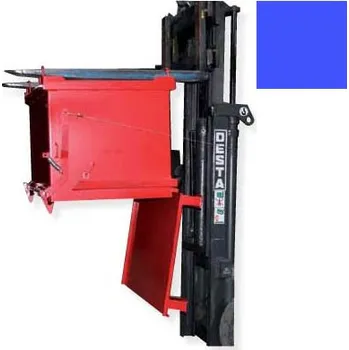 Odpadkový koš Kontejner s výklopným dnem, 1000 litrů, modrá, plné stěny