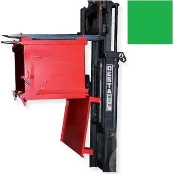 Odpadkový koš Kontejner s výklopným dnem, 2000 litrů, zelená, plné stěny