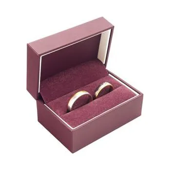 Dárková krabička Koženková dárková krabička na snubní prsteny MZ-7/A10