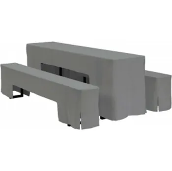 Zahradní sestava Sada ubrusů na pivní set Barva: antracit, Rozměry stolu: 220 x 50 cm