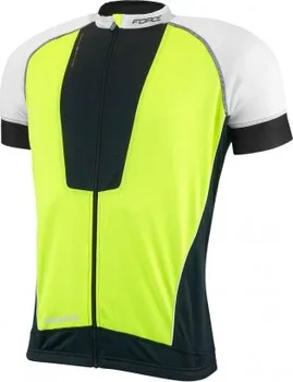 cyklistický dres Force Air krátký rukáv černý/fluo/bílý