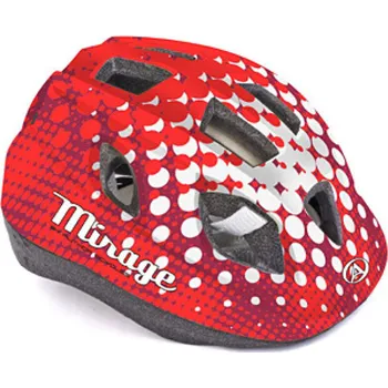 Cyklistická přilba Author Mirage Inmold červená/bílá