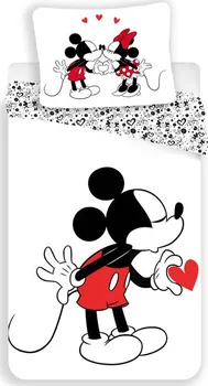 Ložní povlečení Jerry Fabrics Mickey Hearts 140/200, 70/90