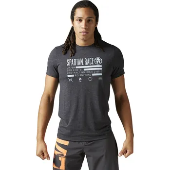 Pánské tričko Reebok Spartan Race Tri-blend Tee černé