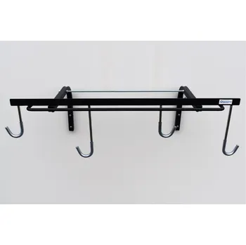 držák na kolo Držák na kola s otočnými háky, rámem k uzamčení a odkládací plochou KACERLE KS-110 pro 4 kola