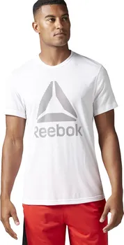 Pánské tričko Reebok Workout Ready Supremium 2.0 Big Logo Tee bílé
