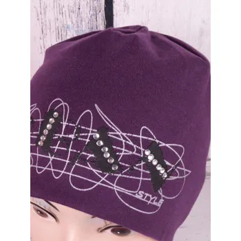 Čepice Čepice RDX 2128 dvojitá tm. fialová velikost čepic: 54-56cm (7-14 let, RDX vel. 6)