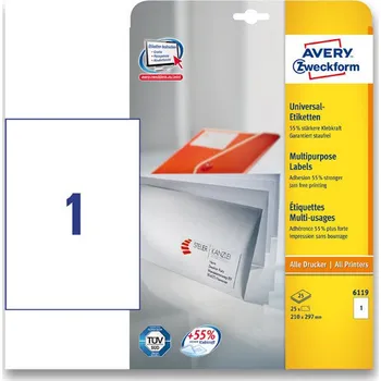 Avery Zweckform 210,0 x 297,0 mm, 25…