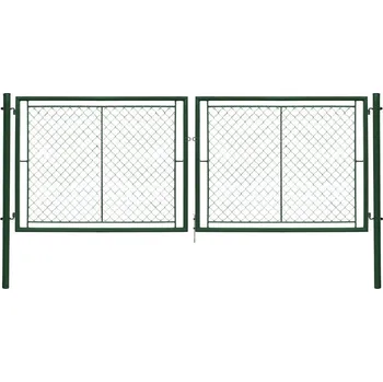 PILECKÝ Ideal II Brána dvoukřídlá zahradní 303,7 x 175 cm zelená