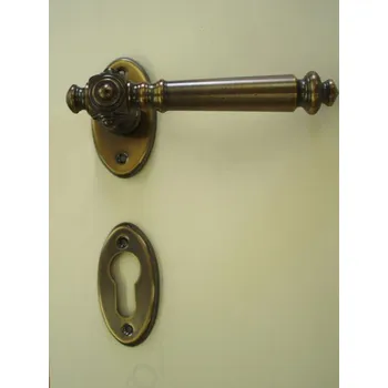 Dveřní kování Rozetové kování Antique starobronz Dosický klíč