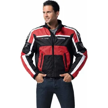 Moto oblečení Racer GP Team červená textilní bunda na motorku M