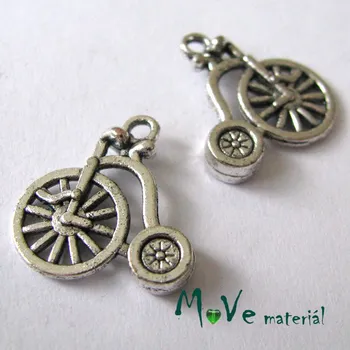 Přívěsek Přívěsek KOLO 17x18x3mm, 2ks, starostříbro