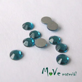 Dětské navlékací korálky Skleněný kabošon 3,8-4mm/10ks, tm. tyrkysový