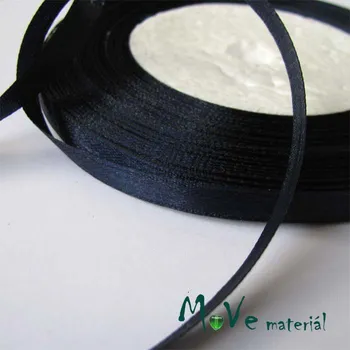 Stuha Stuha atlasová jednolící 6mm, 1m tm. modrá