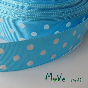 Stuha Stuha rypsová puntík 25mm 1m, tyrkysová